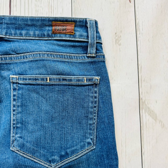 PAIGE Kylie Crop Factory Destroyed Jeans Size 27 - Picture 7 of 10